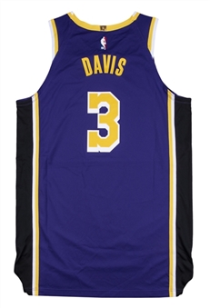 2019-20 Anthony Davis Game Used Los Angeles Lakers Statement Edition Jersey Used on 12/6/19 - 39 Points (NBA/MeiGray) 
